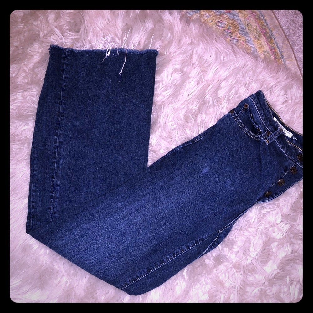 Gap Authentic Flare High Rise w/4 button closure